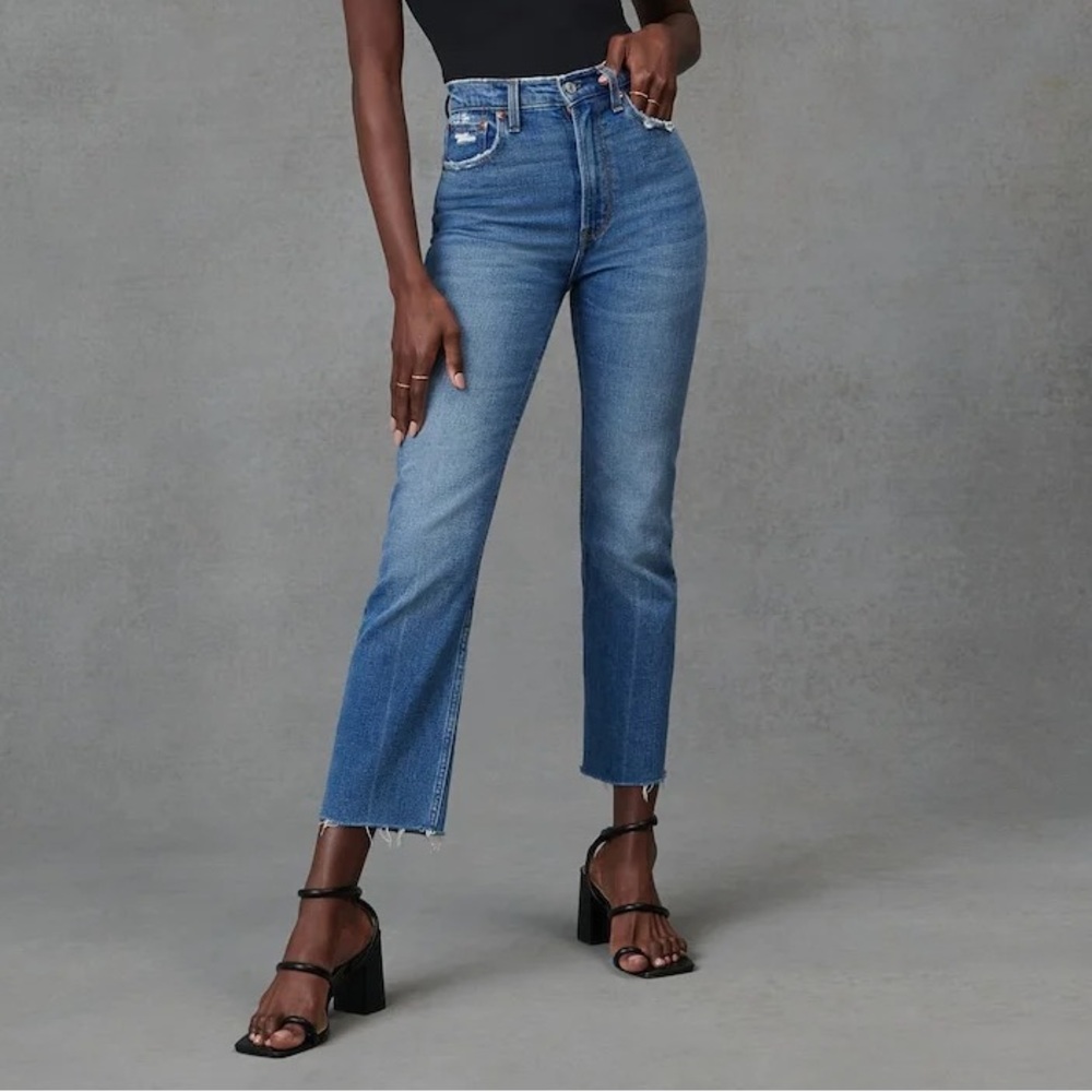 Abercrombie & Fitch Ankle Straight Ultra High Rise Jeans, Women’s 27 Regular